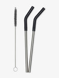 Klean Kanteen 2 piezas (8mm) Straws Set - Negro