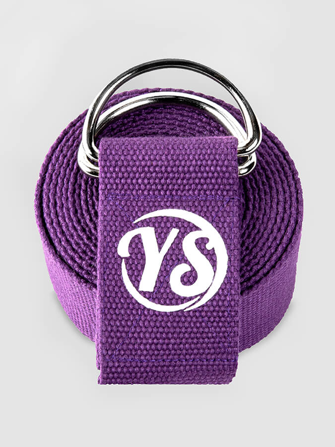 Yoga Studio GOTS Organic Cotton D-Ring 2.5m Yoga Belt Strap