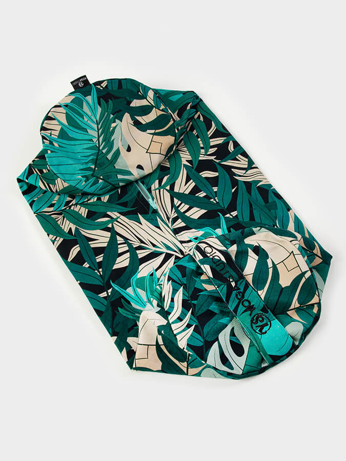 Yoga Studio Replacement Round Designed Bolster Outer Cushion Cover Geren Jungle Print