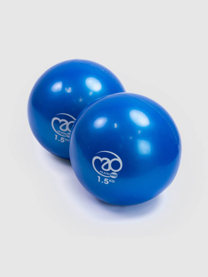 Yoga Mad Soft Weighted Pilates Balls (Sand Filled)