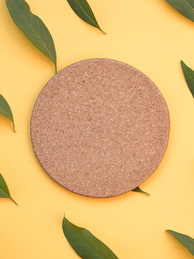 Cork Ethos Round Cork Trivet Placemat - Yoga Studio Store