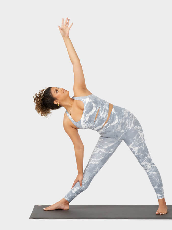 Manduka Evolve Women's Leggings - Shadow Blue Marble