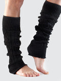 ToeSox Calcetines de baile - Calentadores de patas altas de rodilla - Negro