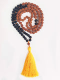 Yoga Studio Rudraksha Con Black Star Mala Beads
