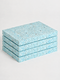 Yoga Studio 1'' Inch Chip Foam Half Yoga Block (4 Pack)