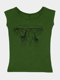 Camiseta Mujer Orgánica Natural Emma Nissim Top - Safari