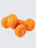 Yoga Mad Pair de 3Kg Neo Dumbbells - Orange