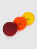 Yoga Studio Trigger Point Massage Balls Set of 3 Red - Orange - Amarillo
